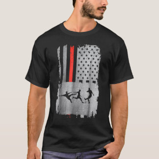 T-shirt Drapeau américain Football Hommes Femmes Enfants J
