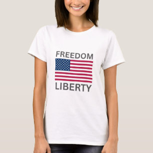 T-shirt Drapeau américain Freedom Liberty™ Femmes