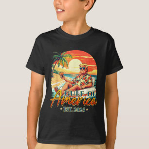 T-shirt Drapeau Américain G 2025 Du Golfe Des Etats-Unis E