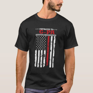 T-shirt Drapeau Américain G-Pa Est 2023 Promu À