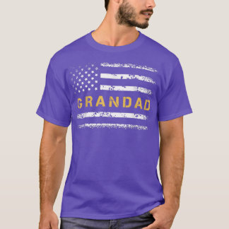 T-shirt Drapeau américain grand-père grand-père grand-père