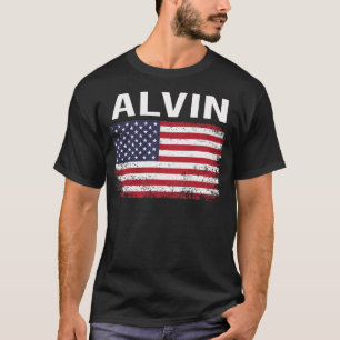 T-shirt Drapeau américain Grunge Alvin