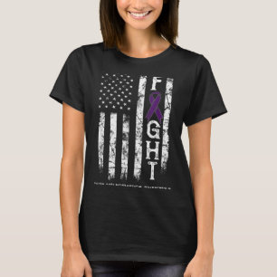 T-shirt Drapeau américain guerrier malformation de Chiari