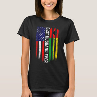 T-shirt Drapeau Américain & Guinée Bissau Drapeau Meilleur