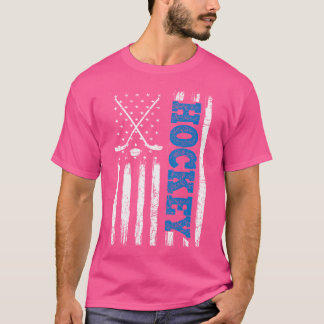 T-shirt Drapeau américain Hockey Usa Patriotic Hockey Amat