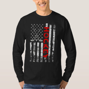 T-shirt Drapeau américain Hockey Usa Patriotique