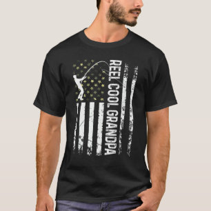T-shirt Drapeau Américain Hommes Bob Grand-père Cool Pour