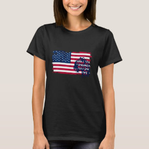 T-shirt Drapeau américain Jaguar Chemise Jaguar Lover État