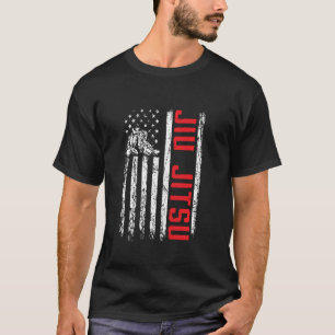 T-shirt Drapeau américain Jiu Jitsu du Patriotique Jiu Ji 
