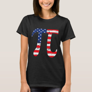 T-shirt Drapeau américain Jour Pi Math patriotique Geek Ne