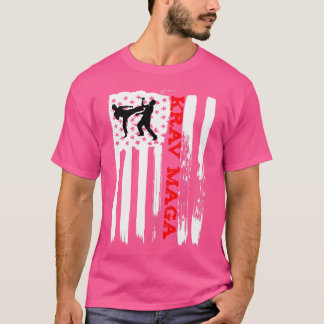 T-shirt Drapeau américain Kagermaga Mixed martial art Tshi