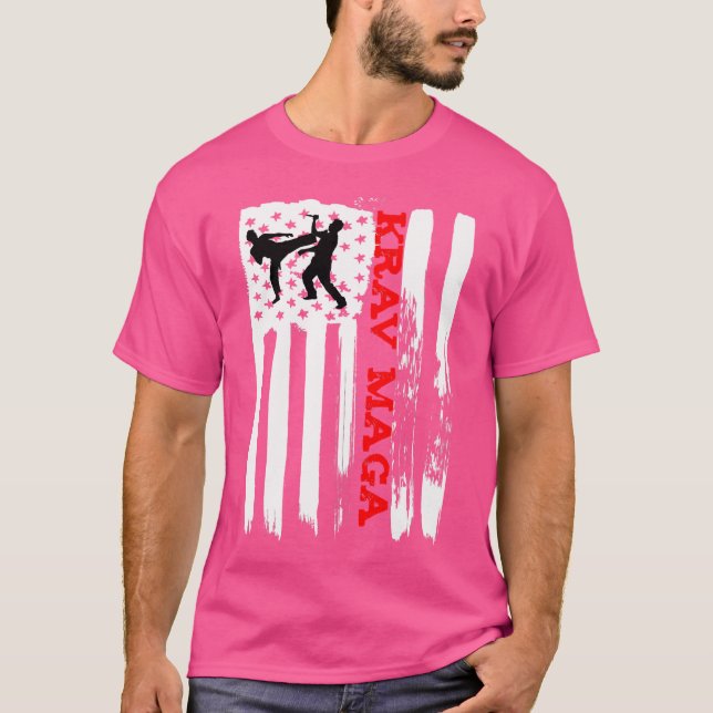 T-shirt Drapeau américain Kagermaga Mixed martial art Tshi (Devant)