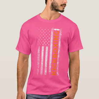 T-shirt Drapeau américain Kickboxing