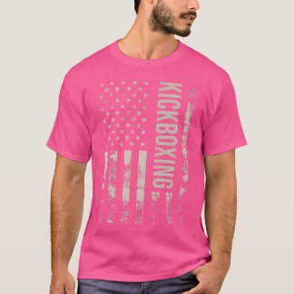 T-shirt Drapeau américain Kickboxing