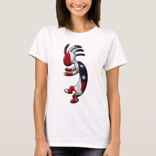 T-shirt Drapeau américain Kokopelli