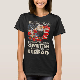 T-shirt Drapeau américain La constitution des États-Unis d