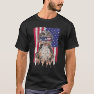 T-shirt Drapeau américain Labradoodle Patriotic Dog USA Pr