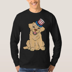 T-shirt drapeau américain Labrador