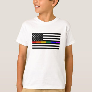 T-shirt Drapeau américain LGBTQ