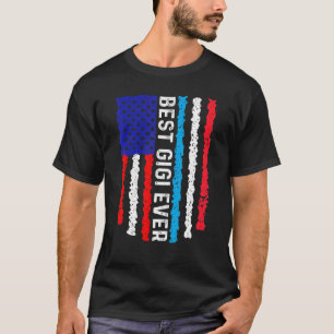 T-shirt Drapeau américain Luxembourg Drapeau Best Gigi Eve