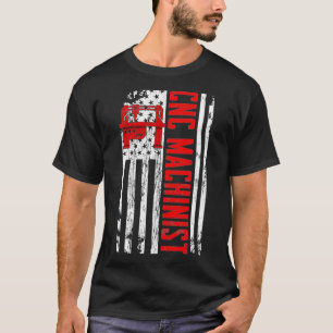 T-shirt Drapeau américain machiste CNC