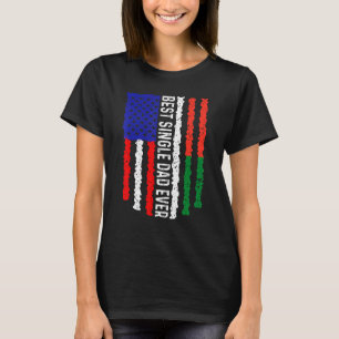 T-shirt Drapeau américain Madagascar Drapeau meilleur père