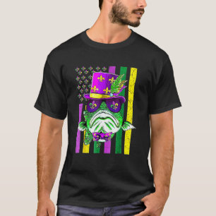 T-shirt Drapeau Américain Mardi Gras Pêche Pêcheur Poisson