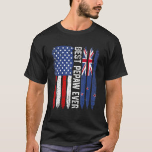 T-shirt Drapeau américain Meilleur Pepaw Jamais Fête des p