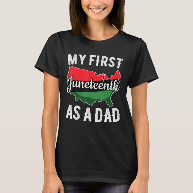 T-shirt Drapeau américain Mens Junetdix Fête des pères Mel (Devant)