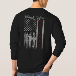 T-shirt Drapeau américain Merci fière patriotique