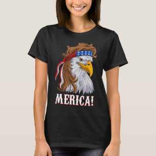 T-shirt Drapeau Américain Merica Eagle Mulle Hommes Boy 4t