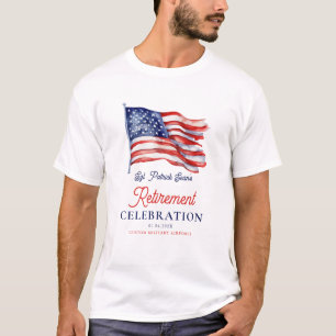 T-shirt Drapeau américain moderne 4 juillet retraite de l'