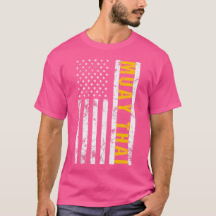 T-shirt Drapeau américain Muay Thai