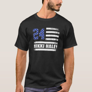 T-shirt Drapeau américain Nikki Haley 2024