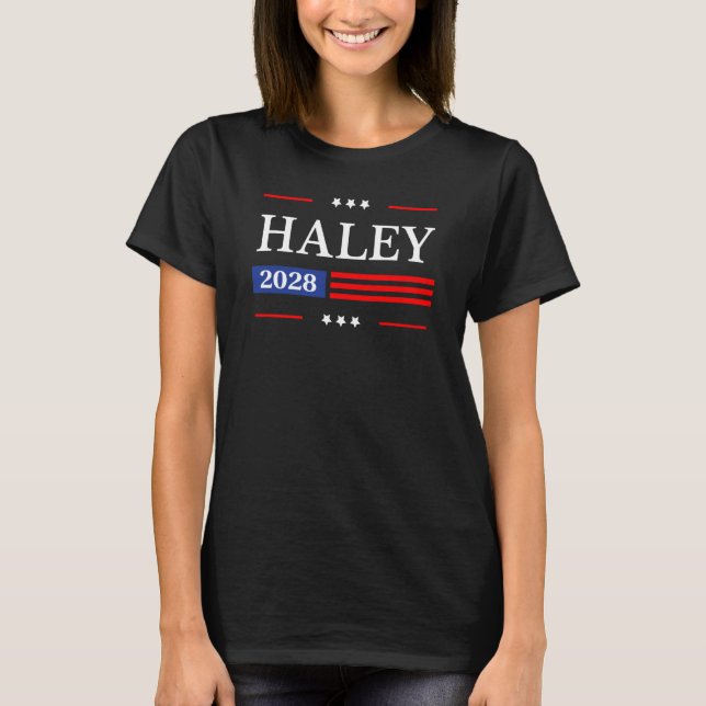 T-shirt Drapeau américain Nikki Haley 2028 (Devant)