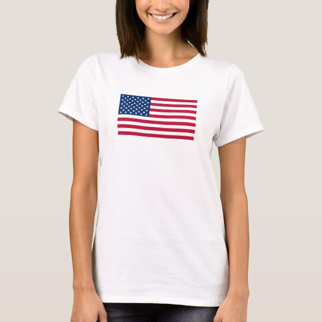 T-shirt Drapeau américain officiel (Devant)