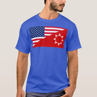 T-shirt Drapeau américain Oglala Lakota 