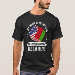 T-shirt Drapeau américain Patriot Biélorussie Bélarussien