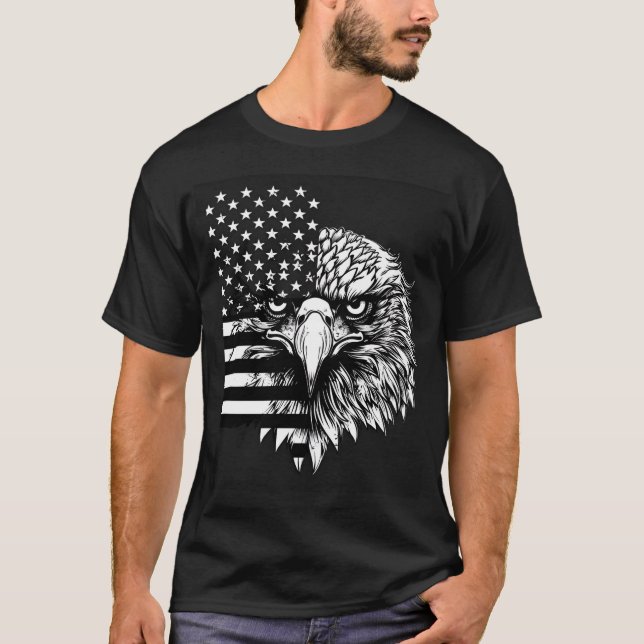 T-shirt Drapeau américain patriotique (Devant)