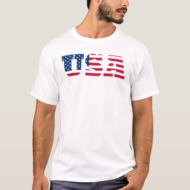 T-shirt Drapeau américain patriotique (Devant)