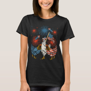 T-shirt Drapeau américain Patriotique 4 juillet Femmes