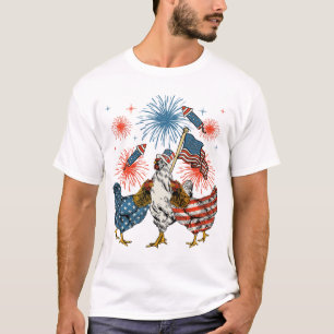 T-shirt Drapeau américain Patriotique 4 juillet Hommes