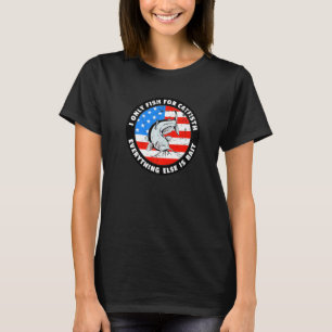 T-shirt Drapeau Américain Patriotique 4 Juillet Pêche Art