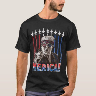 T-shirt Drapeau américain patriotique 4 juillet Trump 2024