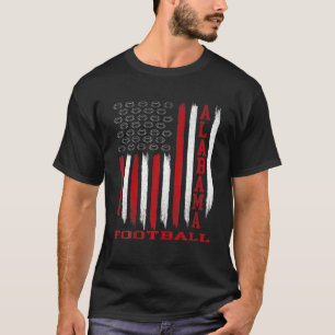 T-shirt Drapeau américain Patriotique Alabama Football