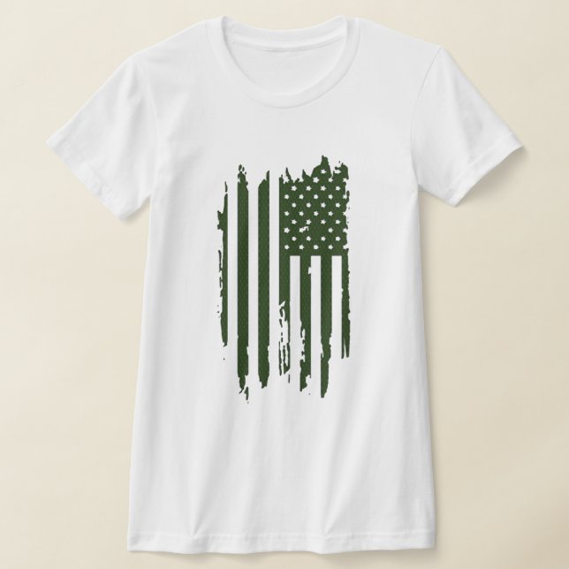 T-shirt Drapeau américain Patriotique American Pride Tee,  (Poser)