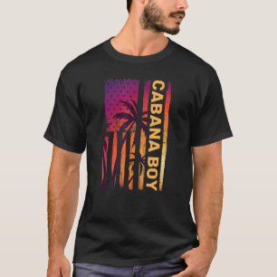 T-shirt Drapeau américain Patriotique Cabana Boy Us