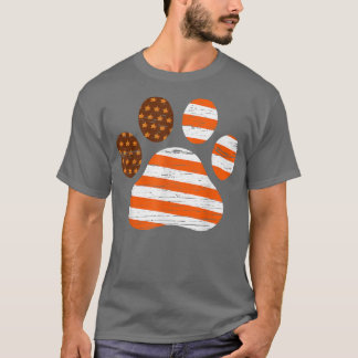 T-shirt Drapeau américain Patriotique Chien & Chat Paw Pri