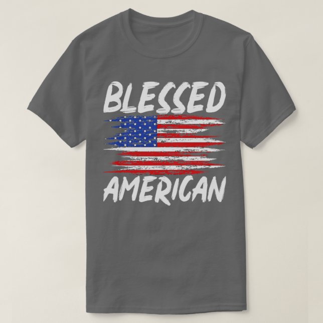 T-shirt Drapeau américain patriotique de la liberté (Design devant)