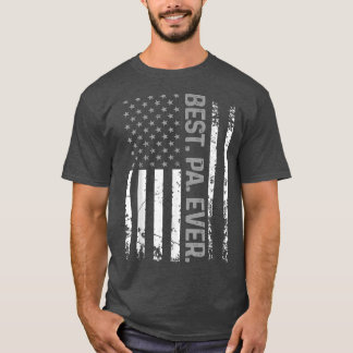 T-shirt Drapeau américain patriotique Drapeau Meilleur Pa 